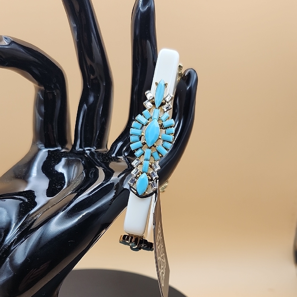 Erickson Beamon White and Turquoise Bracelet